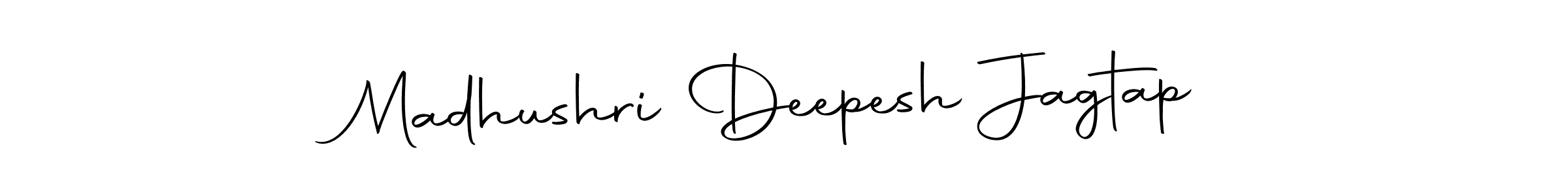 Madhushri Deepesh Jagtap stylish signature style. Best Handwritten Sign (Autography-DOLnW) for my name. Handwritten Signature Collection Ideas for my name Madhushri Deepesh Jagtap. Madhushri Deepesh Jagtap signature style 10 images and pictures png