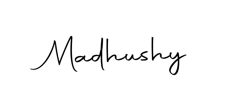 How to make Madhushy name signature. Use Autography-DOLnW style for creating short signs online. This is the latest handwritten sign. Madhushy signature style 10 images and pictures png