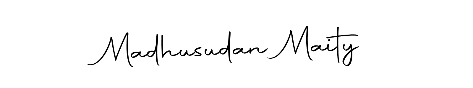 Make a short Madhusudan Maity signature style. Manage your documents anywhere anytime using Autography-DOLnW. Create and add eSignatures, submit forms, share and send files easily. Madhusudan Maity signature style 10 images and pictures png