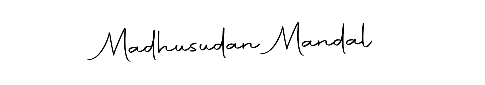 Design your own signature with our free online signature maker. With this signature software, you can create a handwritten (Autography-DOLnW) signature for name Madhusudan Mandal. Madhusudan Mandal signature style 10 images and pictures png