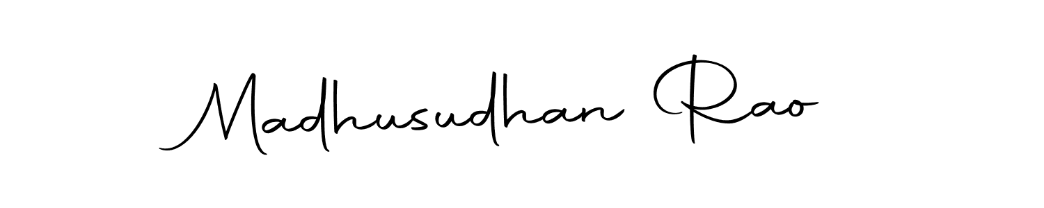 Make a short Madhusudhan Rao signature style. Manage your documents anywhere anytime using Autography-DOLnW. Create and add eSignatures, submit forms, share and send files easily. Madhusudhan Rao signature style 10 images and pictures png