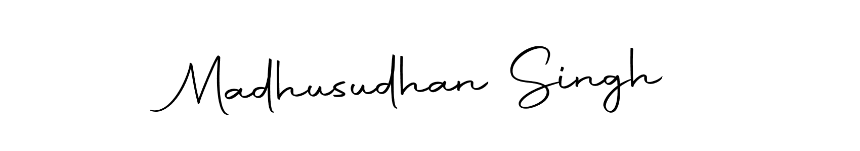 Create a beautiful signature design for name Madhusudhan Singh. With this signature (Autography-DOLnW) fonts, you can make a handwritten signature for free. Madhusudhan Singh signature style 10 images and pictures png