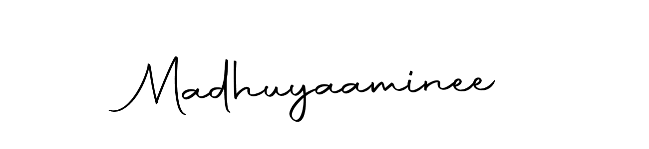 The best way (Autography-DOLnW) to make a short signature is to pick only two or three words in your name. The name Madhuyaaminee include a total of six letters. For converting this name. Madhuyaaminee signature style 10 images and pictures png
