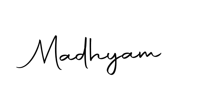 Use a signature maker to create a handwritten signature online. With this signature software, you can design (Autography-DOLnW) your own signature for name Madhyam. Madhyam signature style 10 images and pictures png