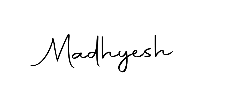 Make a beautiful signature design for name Madhyesh. With this signature (Autography-DOLnW) style, you can create a handwritten signature for free. Madhyesh signature style 10 images and pictures png