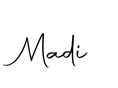 Make a beautiful signature design for name Madi. With this signature (Autography-DOLnW) style, you can create a handwritten signature for free. Madi signature style 10 images and pictures png