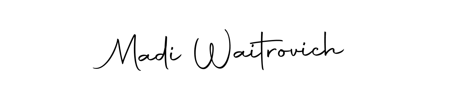 Madi Waitrovich stylish signature style. Best Handwritten Sign (Autography-DOLnW) for my name. Handwritten Signature Collection Ideas for my name Madi Waitrovich. Madi Waitrovich signature style 10 images and pictures png