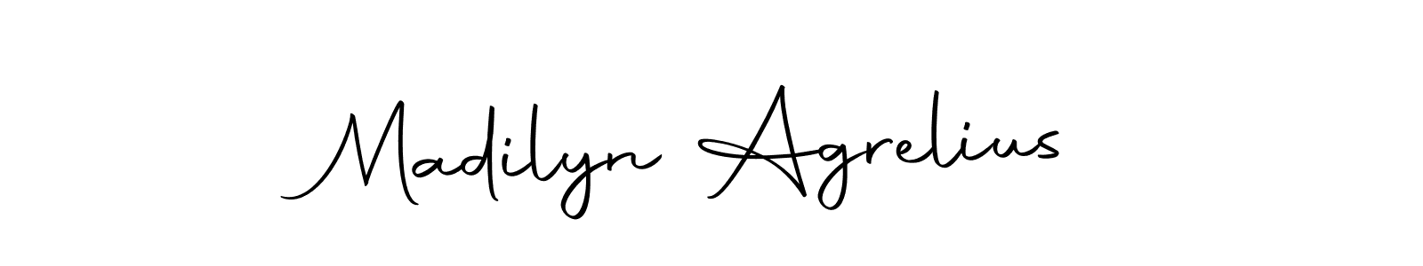 Make a beautiful signature design for name Madilyn Agrelius. With this signature (Autography-DOLnW) style, you can create a handwritten signature for free. Madilyn Agrelius signature style 10 images and pictures png