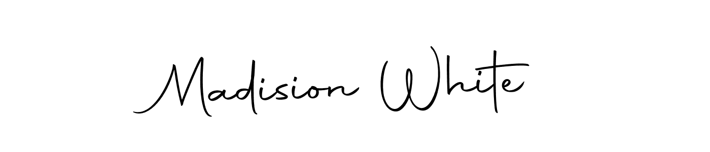 Design your own signature with our free online signature maker. With this signature software, you can create a handwritten (Autography-DOLnW) signature for name Madision White. Madision White signature style 10 images and pictures png