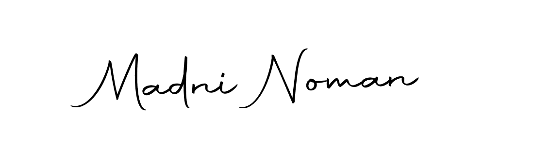 Make a beautiful signature design for name Madni Noman. Use this online signature maker to create a handwritten signature for free. Madni Noman signature style 10 images and pictures png