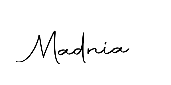 Madnia stylish signature style. Best Handwritten Sign (Autography-DOLnW) for my name. Handwritten Signature Collection Ideas for my name Madnia. Madnia signature style 10 images and pictures png
