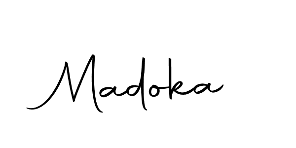 Use a signature maker to create a handwritten signature online. With this signature software, you can design (Autography-DOLnW) your own signature for name Madoka. Madoka signature style 10 images and pictures png