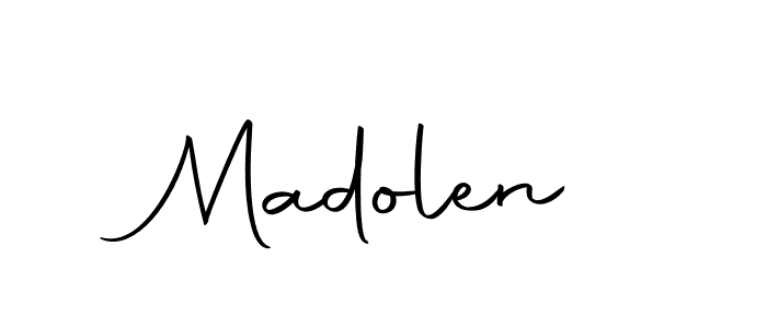 if you are searching for the best signature style for your name Madolen. so please give up your signature search. here we have designed multiple signature styles  using Autography-DOLnW. Madolen signature style 10 images and pictures png