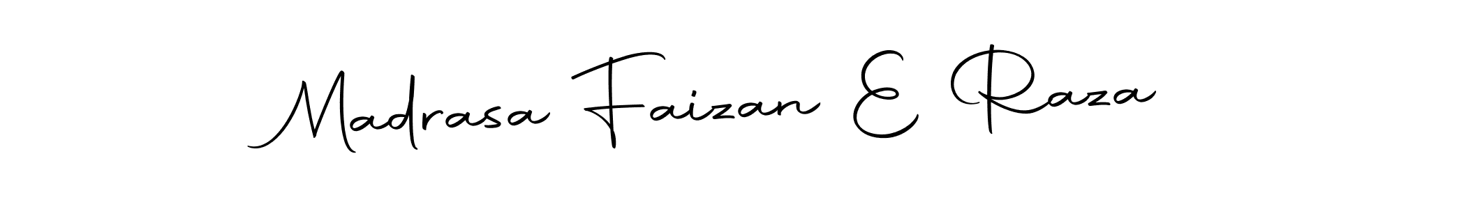 The best way (Autography-DOLnW) to make a short signature is to pick only two or three words in your name. The name Madrasa Faizan E Raza include a total of six letters. For converting this name. Madrasa Faizan E Raza signature style 10 images and pictures png