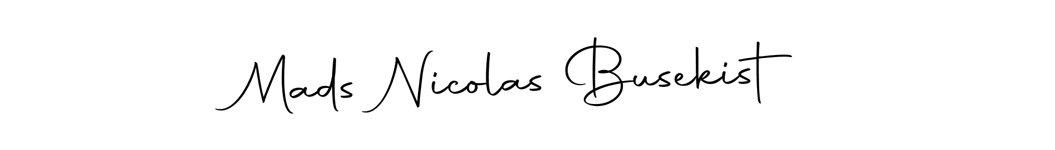 Similarly Autography-DOLnW is the best handwritten signature design. Signature creator online .You can use it as an online autograph creator for name Mads Nicolas Busekist. Mads Nicolas Busekist signature style 10 images and pictures png