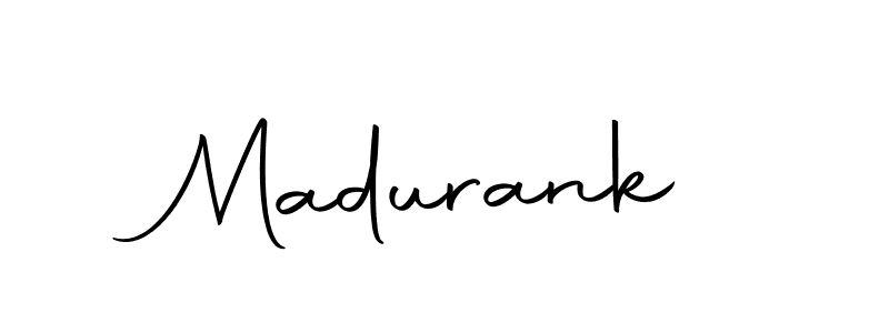 Design your own signature with our free online signature maker. With this signature software, you can create a handwritten (Autography-DOLnW) signature for name Madurank. Madurank signature style 10 images and pictures png