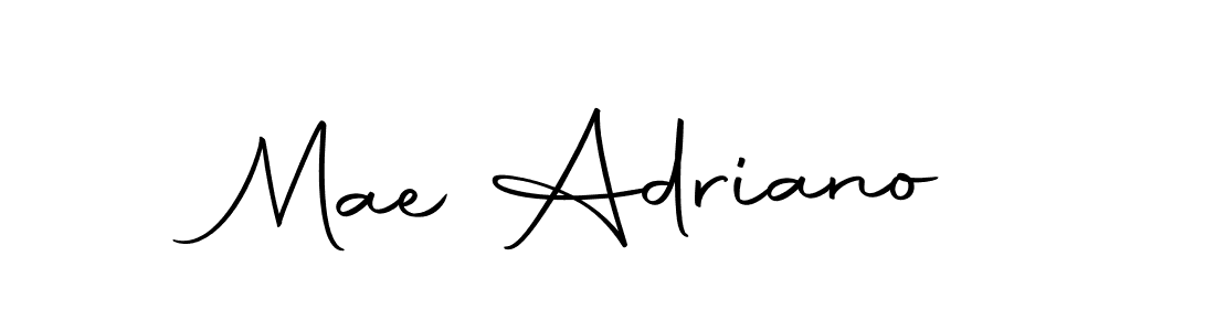 Use a signature maker to create a handwritten signature online. With this signature software, you can design (Autography-DOLnW) your own signature for name Mae Adriano. Mae Adriano signature style 10 images and pictures png