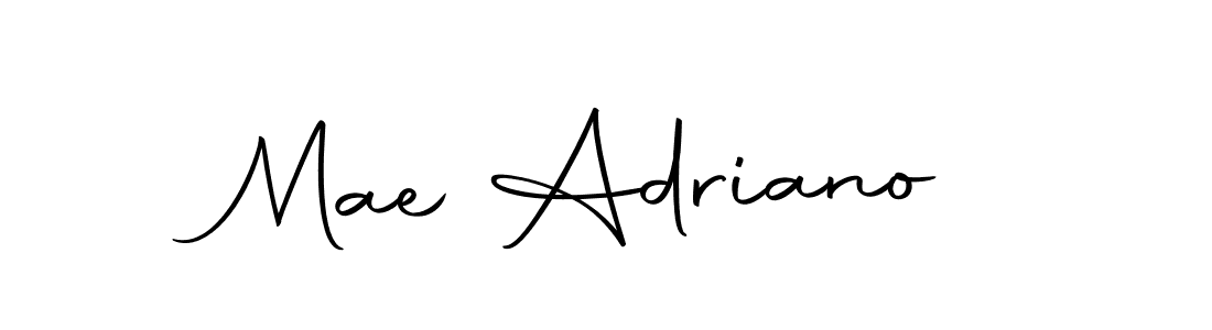 Design your own signature with our free online signature maker. With this signature software, you can create a handwritten (Autography-DOLnW) signature for name Mae Adriano. Mae Adriano signature style 10 images and pictures png