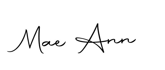 Design your own signature with our free online signature maker. With this signature software, you can create a handwritten (Autography-DOLnW) signature for name Mae Ann. Mae Ann signature style 10 images and pictures png