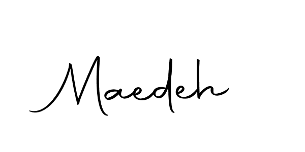 Design your own signature with our free online signature maker. With this signature software, you can create a handwritten (Autography-DOLnW) signature for name Maedeh. Maedeh signature style 10 images and pictures png