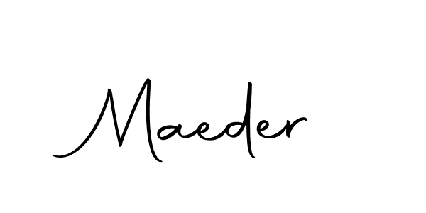 Create a beautiful signature design for name Maeder. With this signature (Autography-DOLnW) fonts, you can make a handwritten signature for free. Maeder signature style 10 images and pictures png