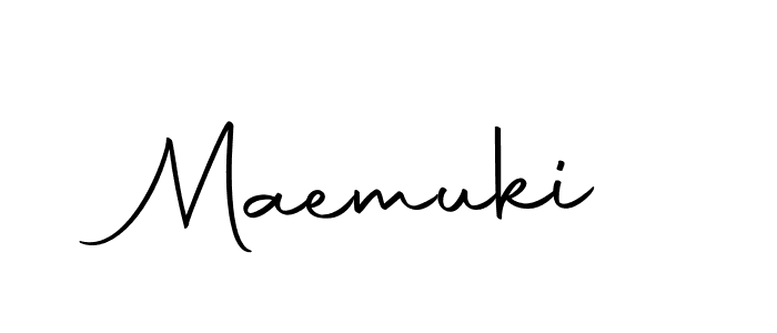 Use a signature maker to create a handwritten signature online. With this signature software, you can design (Autography-DOLnW) your own signature for name Maemuki. Maemuki signature style 10 images and pictures png