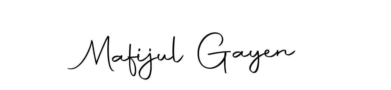 Design your own signature with our free online signature maker. With this signature software, you can create a handwritten (Autography-DOLnW) signature for name Mafijul Gayen. Mafijul Gayen signature style 10 images and pictures png