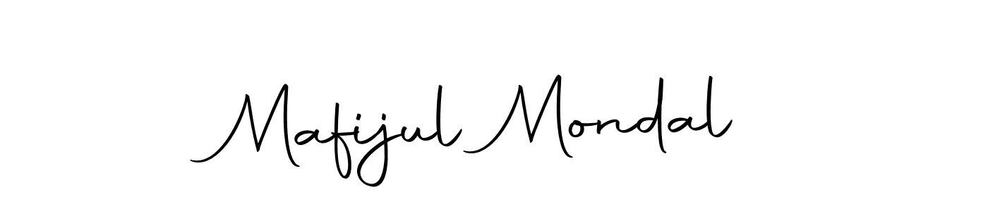 How to make Mafijul Mondal name signature. Use Autography-DOLnW style for creating short signs online. This is the latest handwritten sign. Mafijul Mondal signature style 10 images and pictures png