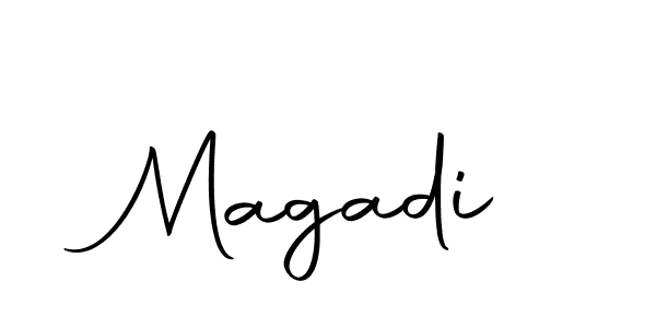 Make a beautiful signature design for name Magadi. With this signature (Autography-DOLnW) style, you can create a handwritten signature for free. Magadi signature style 10 images and pictures png