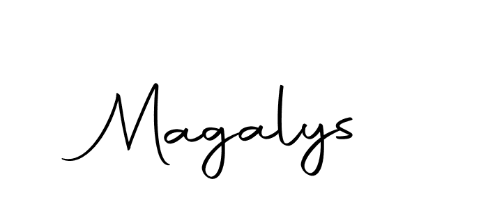 The best way (Autography-DOLnW) to make a short signature is to pick only two or three words in your name. The name Magalys include a total of six letters. For converting this name. Magalys signature style 10 images and pictures png