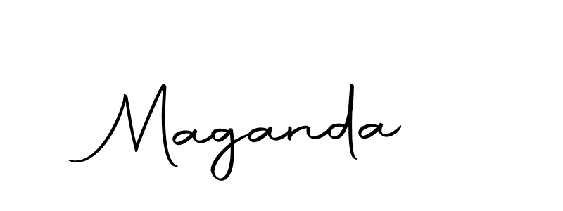 Make a beautiful signature design for name Maganda . With this signature (Autography-DOLnW) style, you can create a handwritten signature for free. Maganda  signature style 10 images and pictures png