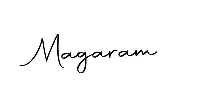 Use a signature maker to create a handwritten signature online. With this signature software, you can design (Autography-DOLnW) your own signature for name Magaram. Magaram signature style 10 images and pictures png