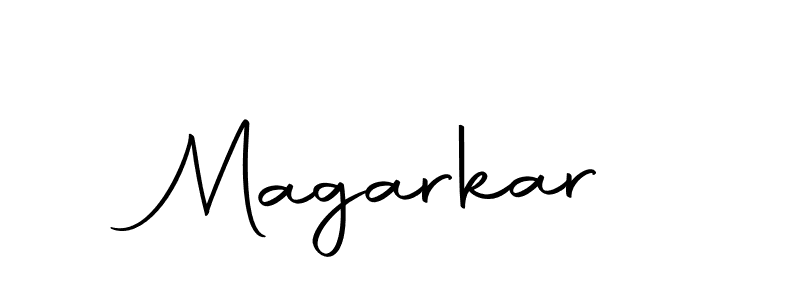 Create a beautiful signature design for name Magarkar. With this signature (Autography-DOLnW) fonts, you can make a handwritten signature for free. Magarkar signature style 10 images and pictures png