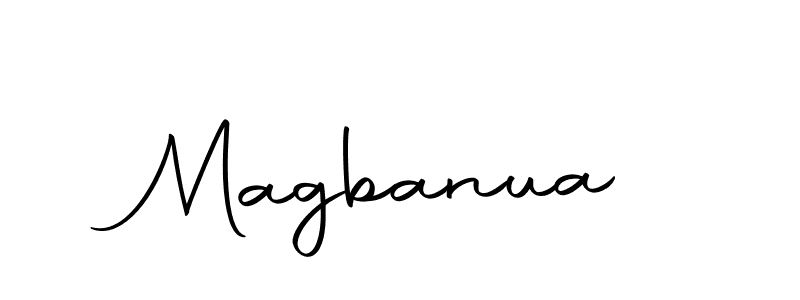 You should practise on your own different ways (Autography-DOLnW) to write your name (Magbanua) in signature. don't let someone else do it for you. Magbanua signature style 10 images and pictures png