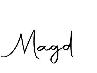 How to make Magd name signature. Use Autography-DOLnW style for creating short signs online. This is the latest handwritten sign. Magd signature style 10 images and pictures png