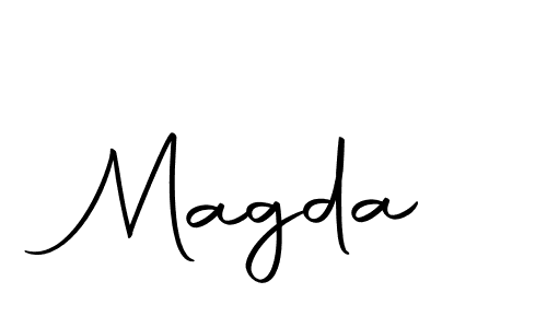 Use a signature maker to create a handwritten signature online. With this signature software, you can design (Autography-DOLnW) your own signature for name Magda. Magda signature style 10 images and pictures png