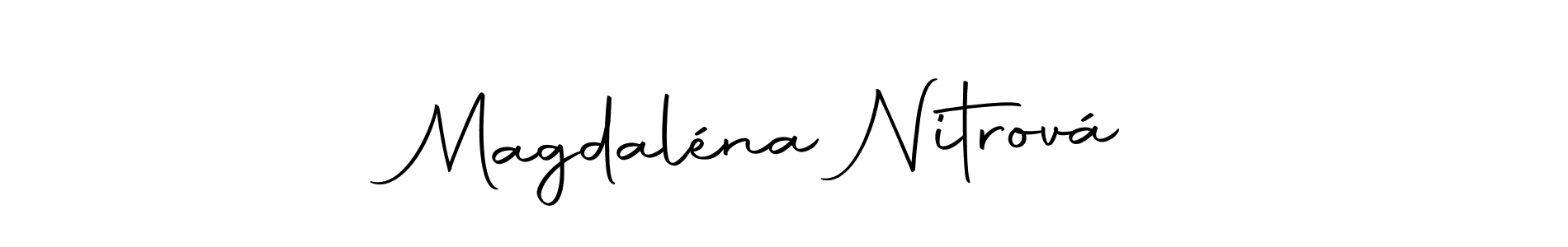 Design your own signature with our free online signature maker. With this signature software, you can create a handwritten (Autography-DOLnW) signature for name Magdaléna Nitrová. Magdaléna Nitrová signature style 10 images and pictures png