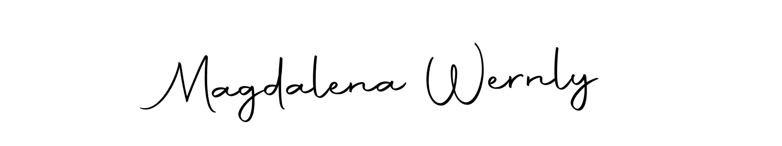 Make a short Magdalena Wernly signature style. Manage your documents anywhere anytime using Autography-DOLnW. Create and add eSignatures, submit forms, share and send files easily. Magdalena Wernly signature style 10 images and pictures png