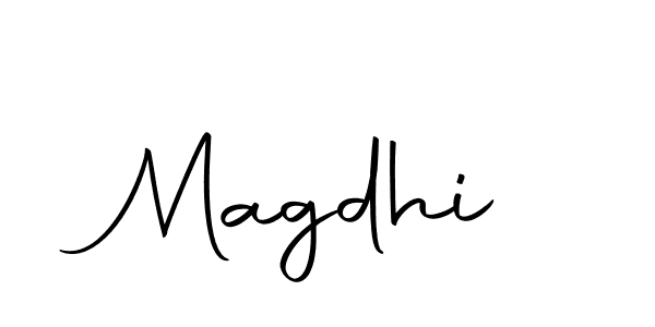 How to make Magdhi name signature. Use Autography-DOLnW style for creating short signs online. This is the latest handwritten sign. Magdhi signature style 10 images and pictures png