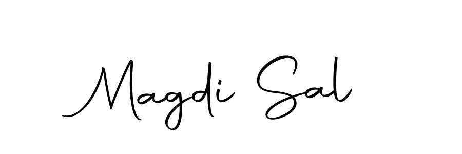 Use a signature maker to create a handwritten signature online. With this signature software, you can design (Autography-DOLnW) your own signature for name Magdi Sal. Magdi Sal signature style 10 images and pictures png