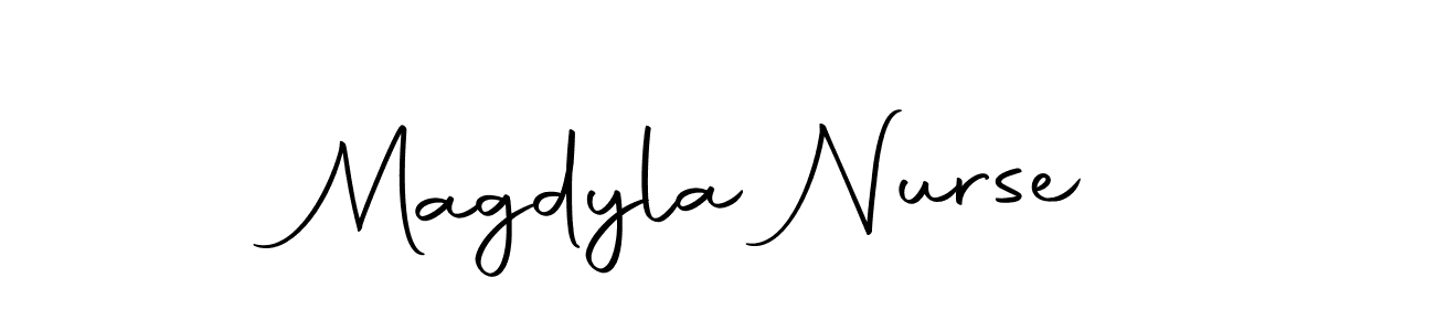 Magdyla Nurse stylish signature style. Best Handwritten Sign (Autography-DOLnW) for my name. Handwritten Signature Collection Ideas for my name Magdyla Nurse. Magdyla Nurse signature style 10 images and pictures png