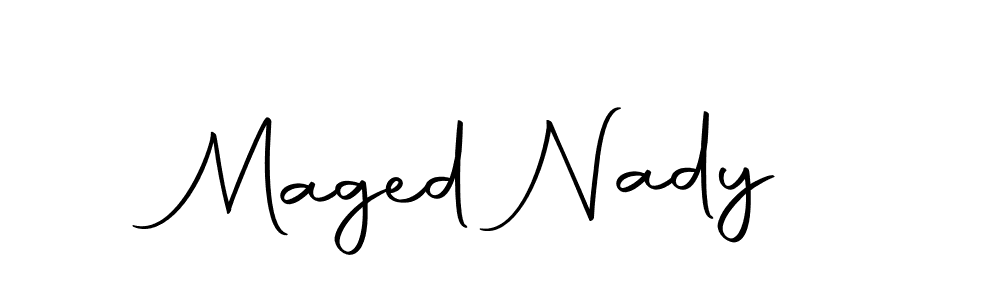 Make a beautiful signature design for name Maged Nady. Use this online signature maker to create a handwritten signature for free. Maged Nady signature style 10 images and pictures png