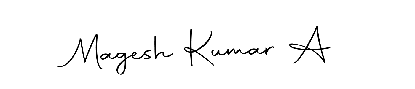 You should practise on your own different ways (Autography-DOLnW) to write your name (Magesh Kumar A) in signature. don't let someone else do it for you. Magesh Kumar A signature style 10 images and pictures png