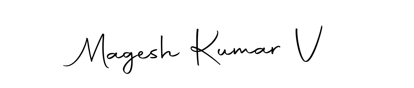 Similarly Autography-DOLnW is the best handwritten signature design. Signature creator online .You can use it as an online autograph creator for name Magesh Kumar V. Magesh Kumar V signature style 10 images and pictures png