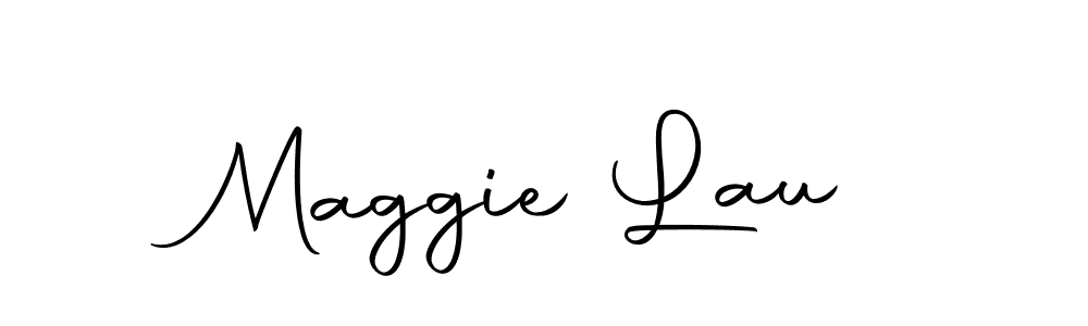 Use a signature maker to create a handwritten signature online. With this signature software, you can design (Autography-DOLnW) your own signature for name Maggie Lau. Maggie Lau signature style 10 images and pictures png
