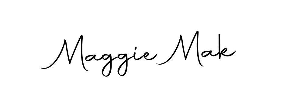 Create a beautiful signature design for name Maggie Mak. With this signature (Autography-DOLnW) fonts, you can make a handwritten signature for free. Maggie Mak signature style 10 images and pictures png