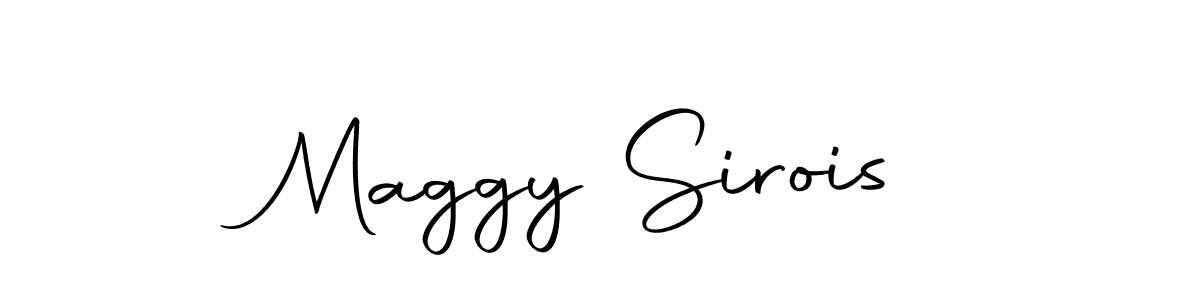 Create a beautiful signature design for name Maggy Sirois. With this signature (Autography-DOLnW) fonts, you can make a handwritten signature for free. Maggy Sirois signature style 10 images and pictures png