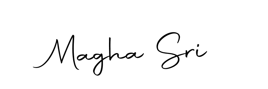 Use a signature maker to create a handwritten signature online. With this signature software, you can design (Autography-DOLnW) your own signature for name Magha Sri. Magha Sri signature style 10 images and pictures png