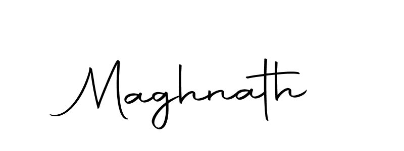 Design your own signature with our free online signature maker. With this signature software, you can create a handwritten (Autography-DOLnW) signature for name Maghnath. Maghnath signature style 10 images and pictures png