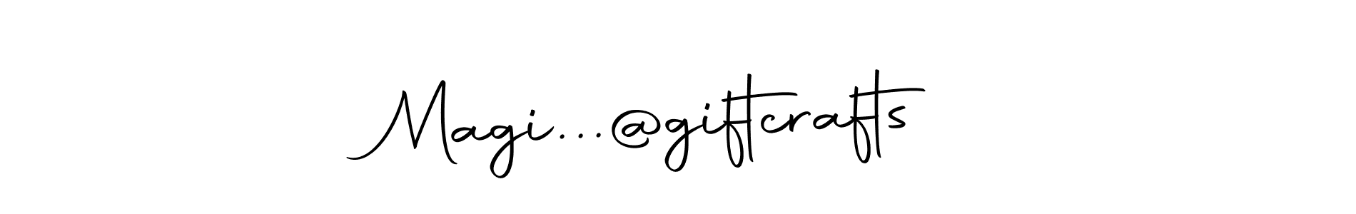 It looks lik you need a new signature style for name Magi...@giftcrafts . Design unique handwritten (Autography-DOLnW) signature with our free signature maker in just a few clicks. Magi...@giftcrafts  signature style 10 images and pictures png